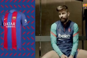 最喜歡哪款球衣？皮克此前挑戰：根據不同球衣猜賽季！