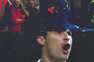 加納喬切爾西處子球神似C羅對陣巴薩進球