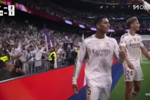 刺激的國(guó)家德比！貝林厄姆破門完成傳射，皇馬2-1再次領(lǐng)先巴薩