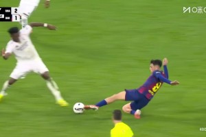 生涯首紅！佩德里鏟倒瓊阿梅尼吃到第2張黃牌被罰下