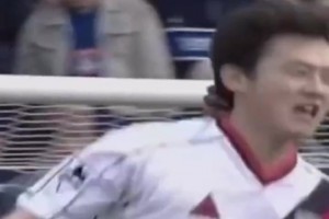 中國球員的英超首球！孫繼海魚躍沖頂頭球破門！